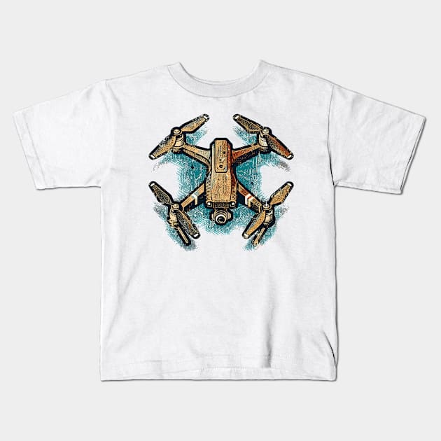 Drone Kids T-Shirt by Vehicles-Art